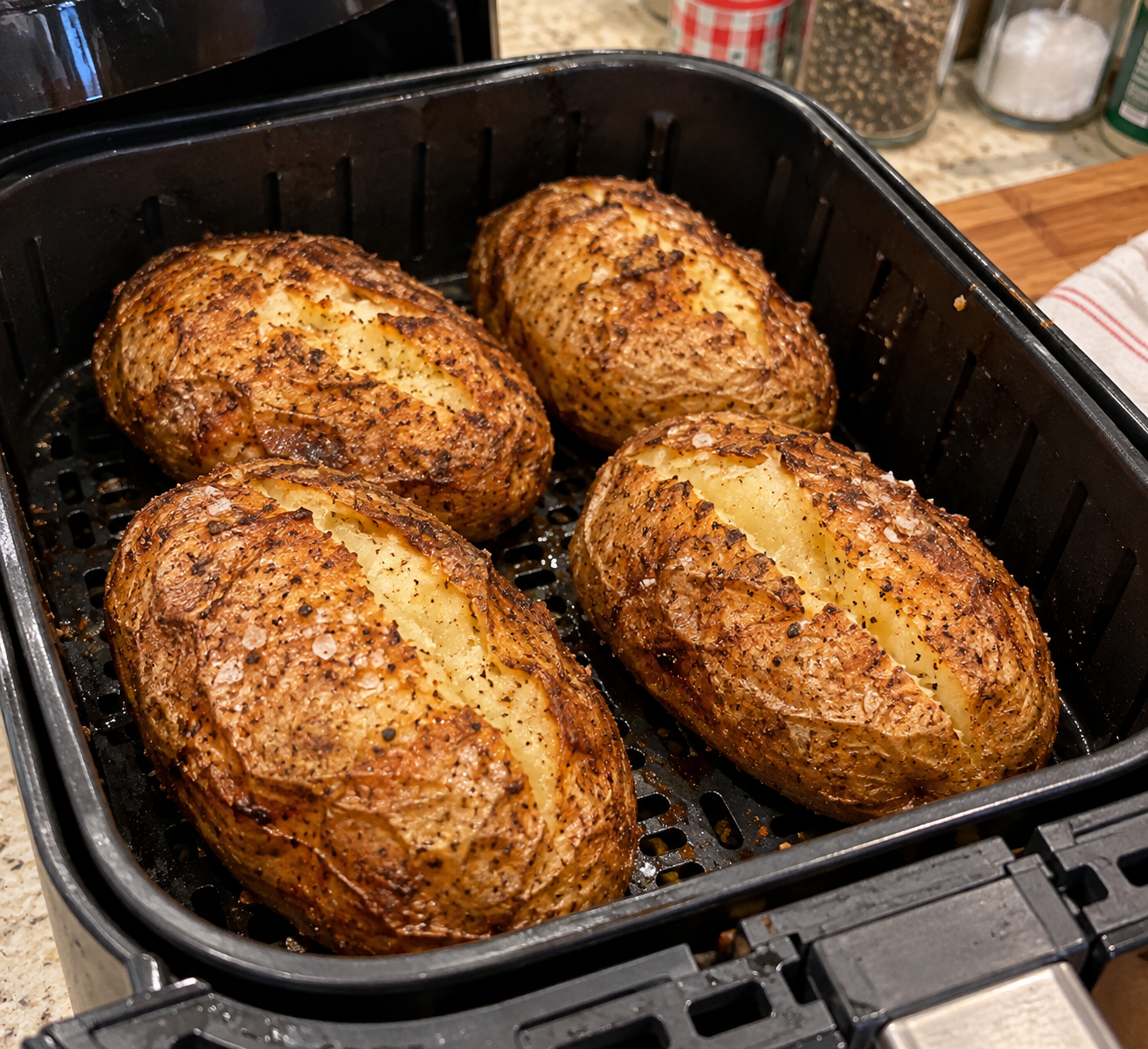 Air Fryer Baked Potato – Crispy Skin, Fluffy Center Perfect Every Time