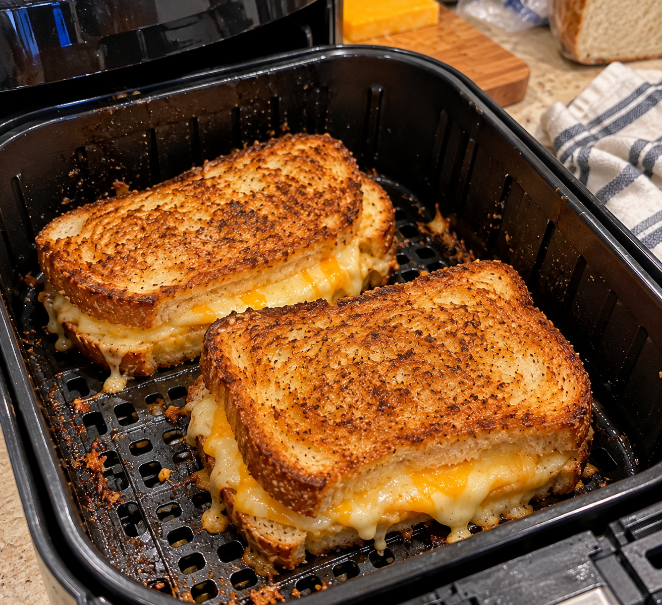 Air Fryer Grilled Cheese Sandwich – The Ultimate Crispy, Gooey Comfort Food Recipe