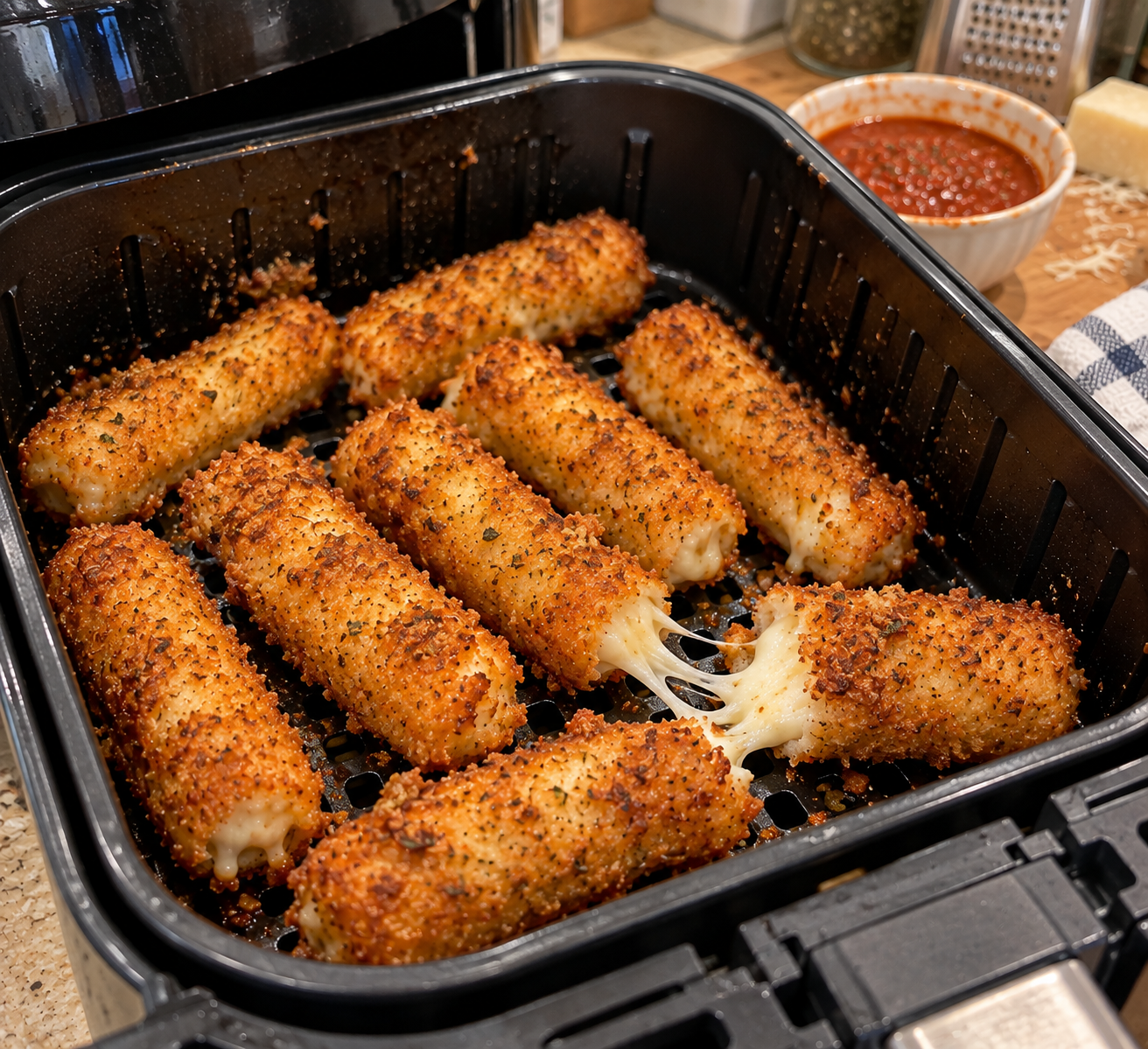 Air Fryer Mozzarella Sticks