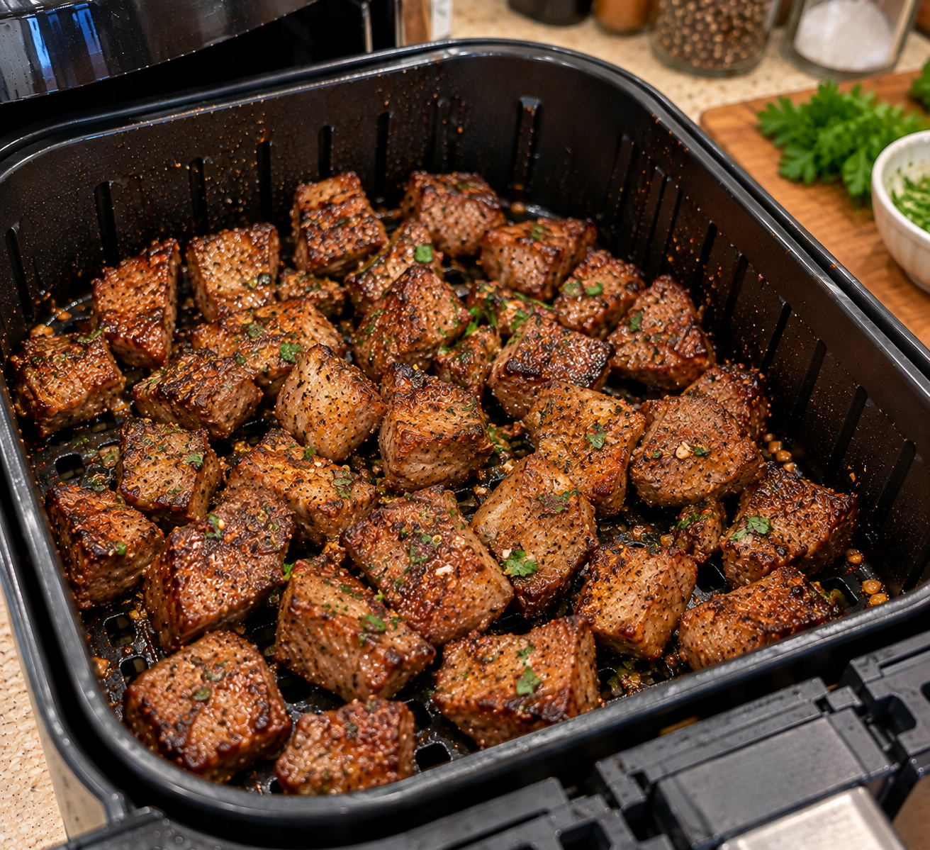 Air Fryer Steak Bites with Garlic Butter – Easy Juicy Restaurant Style Recipe Guide