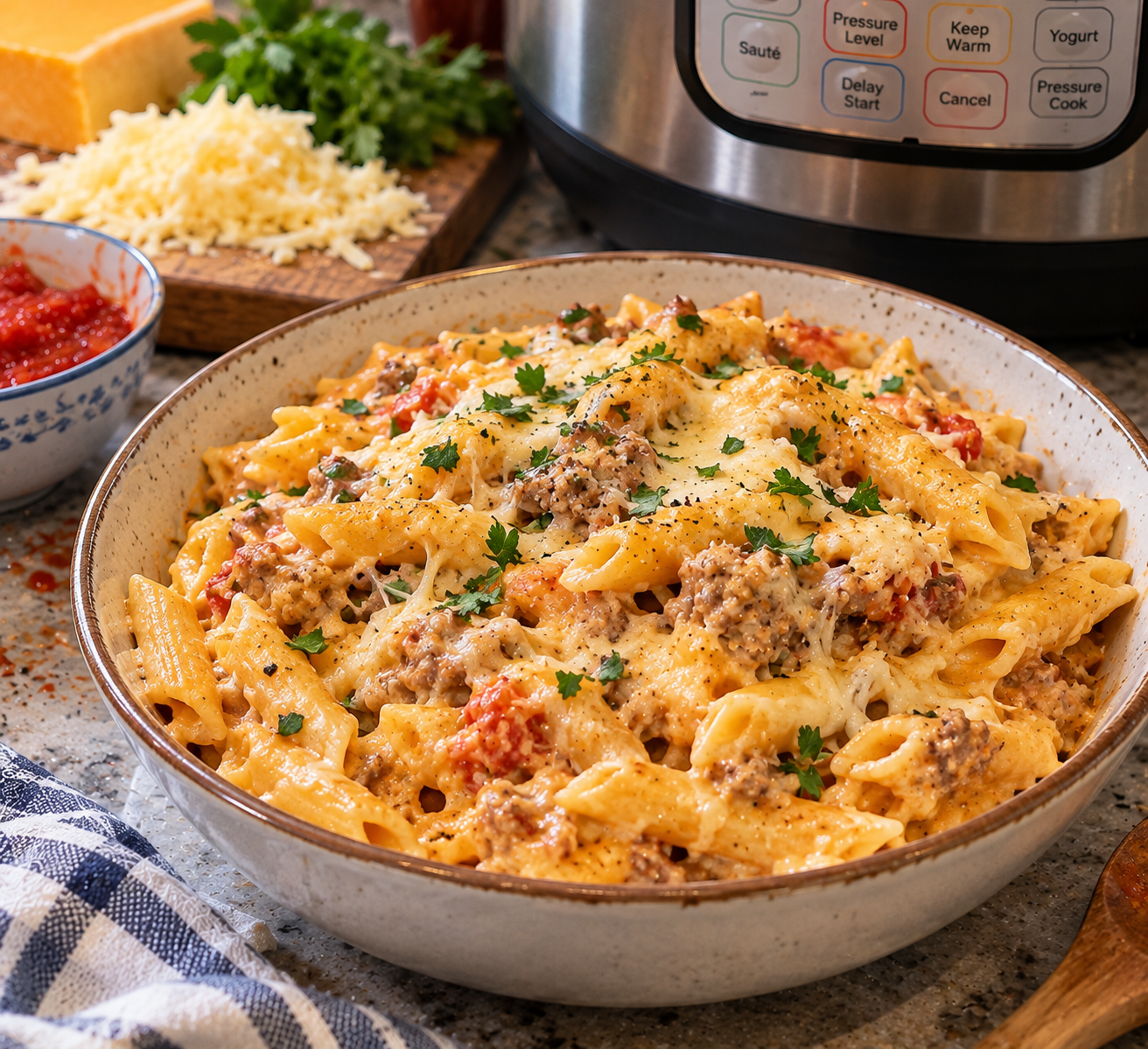 Instant Pot Pasta Recipe – Creamy, Cheesy, Easy Dump-and-Go Pressure Cooker Pasta in Under 30 Minutes