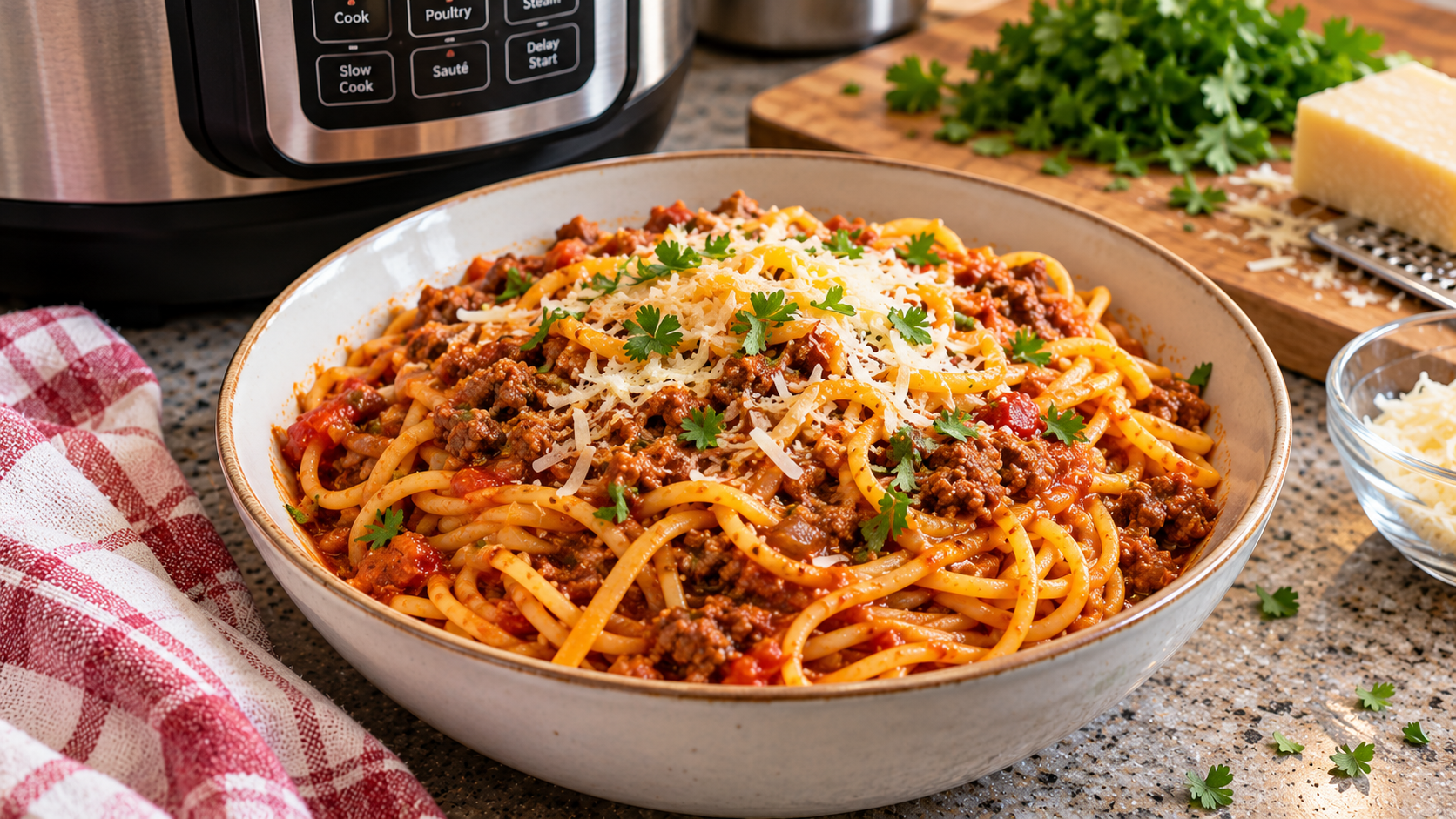 Instant Pot Spaghetti Recipe