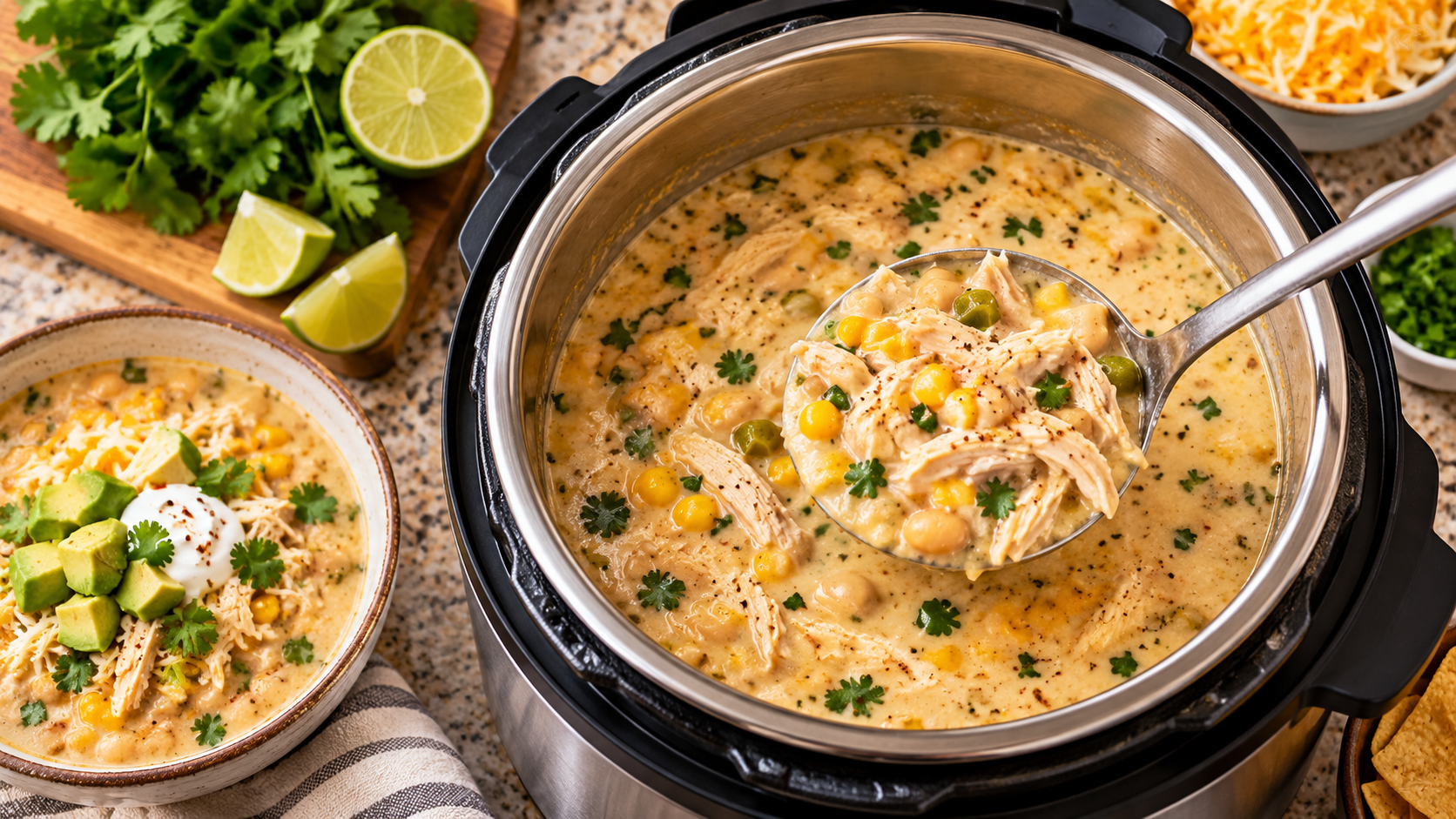 Instant Pot White Chicken Chili