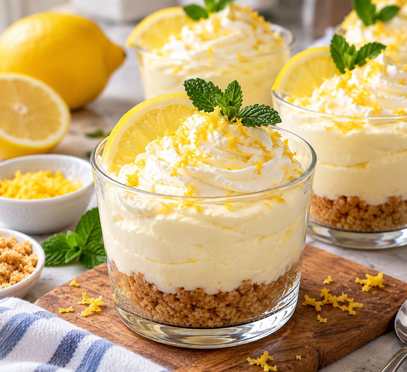 Keto Creamy Lemon Cheesecake Mousse
